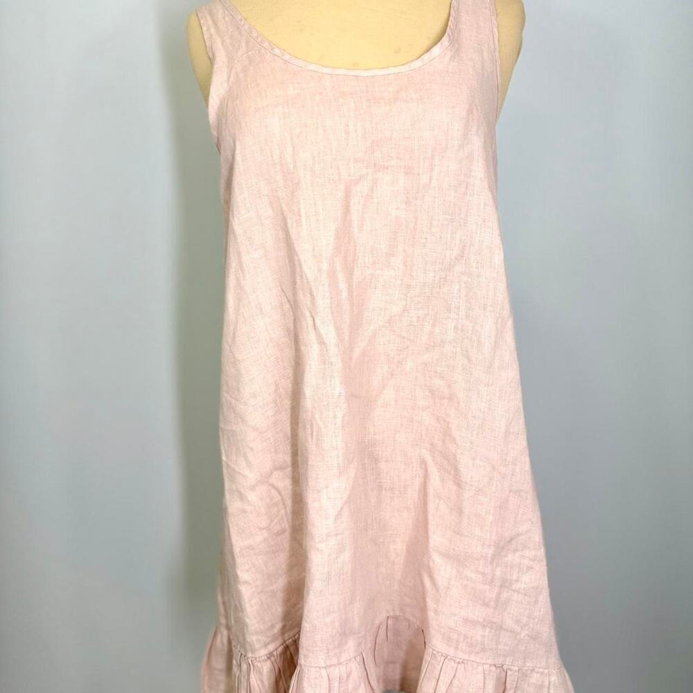 Hard Tail pink linen summer dress size small